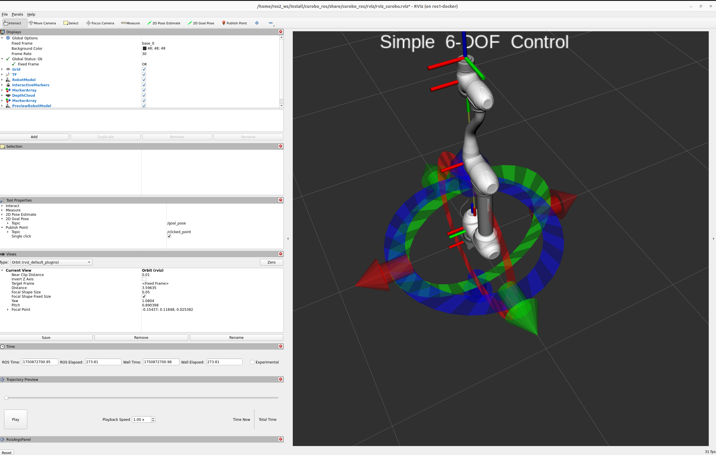 Initial RViz Interface